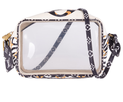 Beach Pouch Giant Mono, Canvas/PVC, White, TR2149, S/DB, 2*